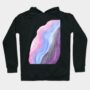 Fire of life - Abstract watercolor waves Hoodie